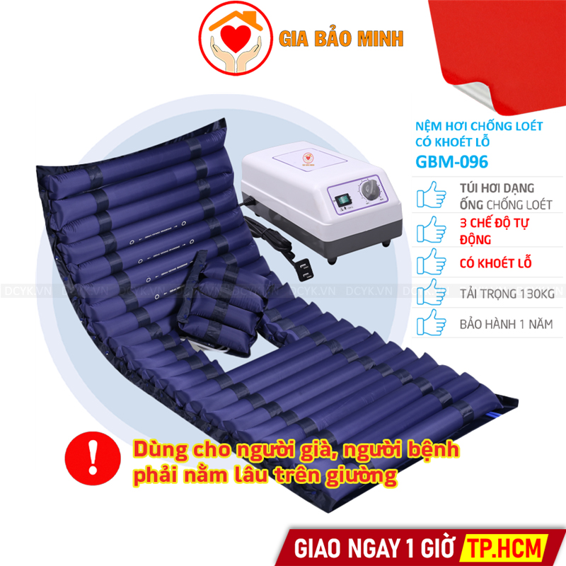 Nệm Hơi Chống Loét Ống Hơi Ngang, Có Khoét Lỗ GBM-096