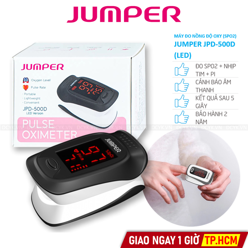 Máy Đo Nồng Độ Oxy SPO2 Và Nhịp Tim Jumper JPD-500D LED (Đơn Sắc)