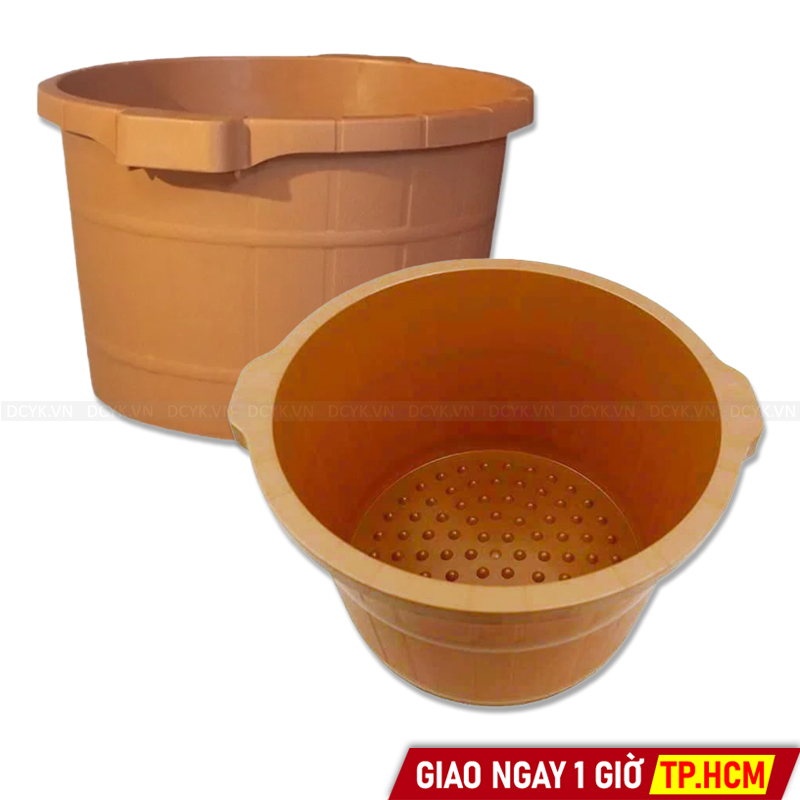 Chậu Ngâm Chân Nhựa (Loại Cao, Có Hạt Massage)