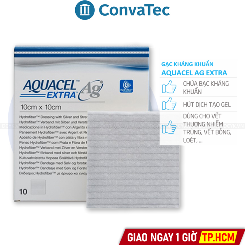 Gạc Đắp Vết Thương Kháng Khuẩn AQUACEL AG EXTRA