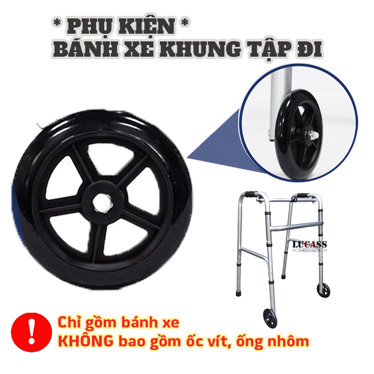 [PHỤ KIỆN] Bánh Xe Khung Tập Đi, Xe Tập Đi Lucass