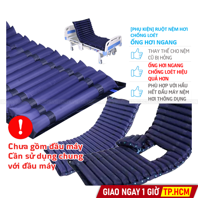 [PHỤ KIỆN] Bộ Ruột Nệm Hơi Chống Loét Dạng Ống Ngang