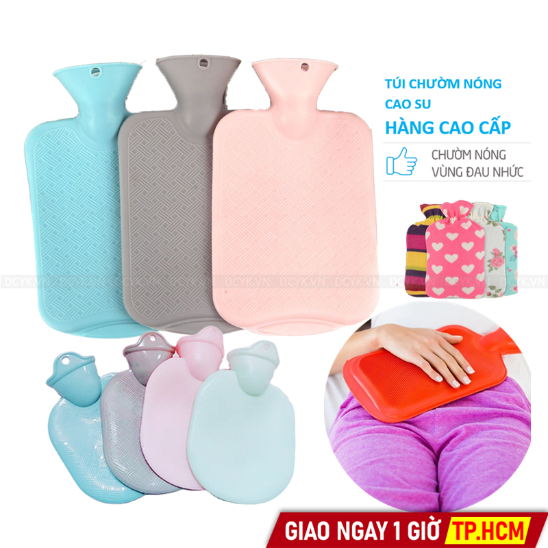 Túi Chườm Nóng Cao Su Nhập Khẩu Cao Cấp (Màu Ngẫu Nhiên)