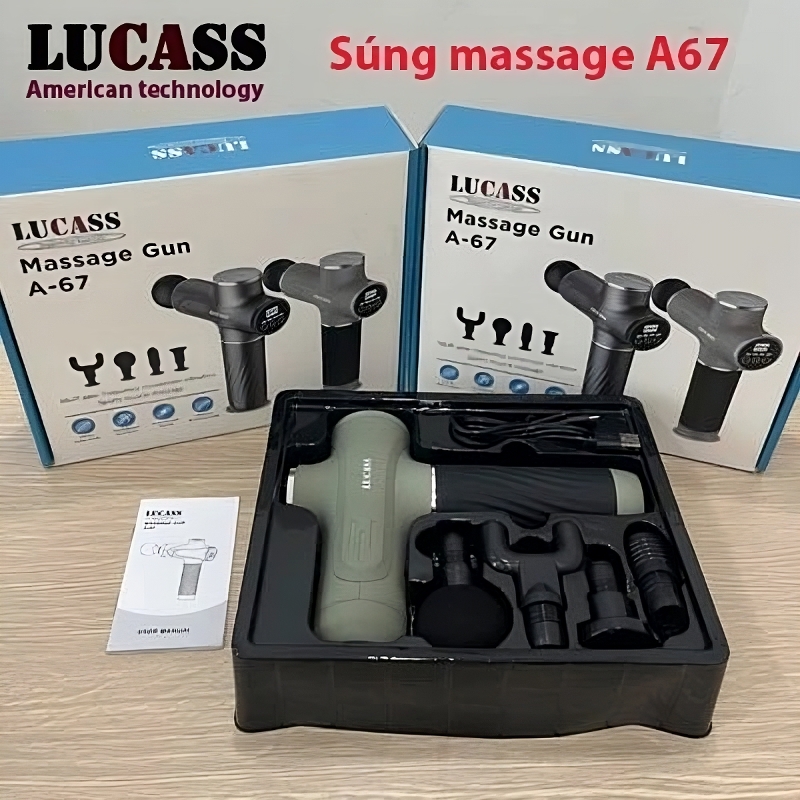 Súng Massage Cầm Tay Lucass Massage Gun A-67 (A67)