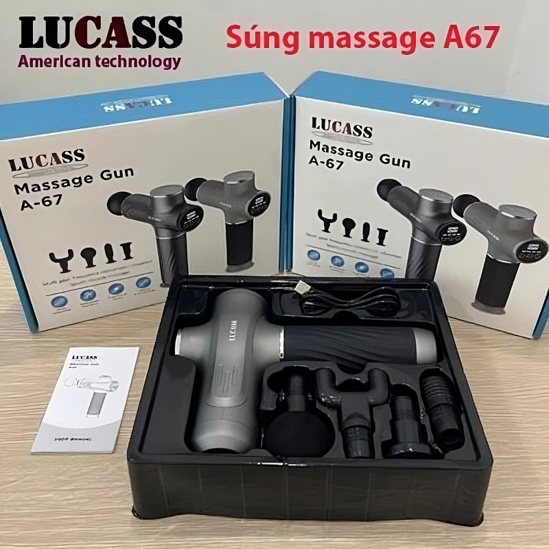 Súng Massage Cầm Tay Lucass Massage Gun A-67 (A67)