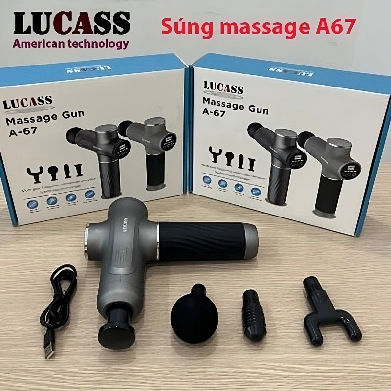 Súng Massage Cầm Tay Lucass Massage Gun A-67 (A67)
