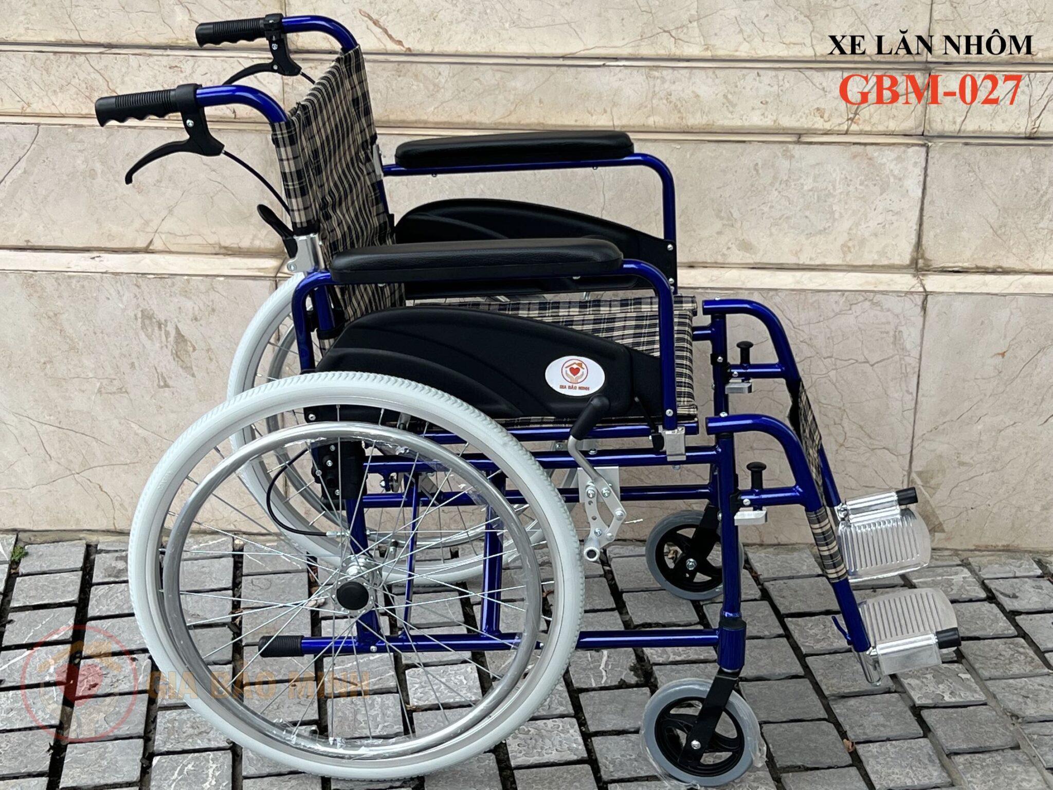 Xe Lăn Tay Nhôm Cao Cấp GBM-027