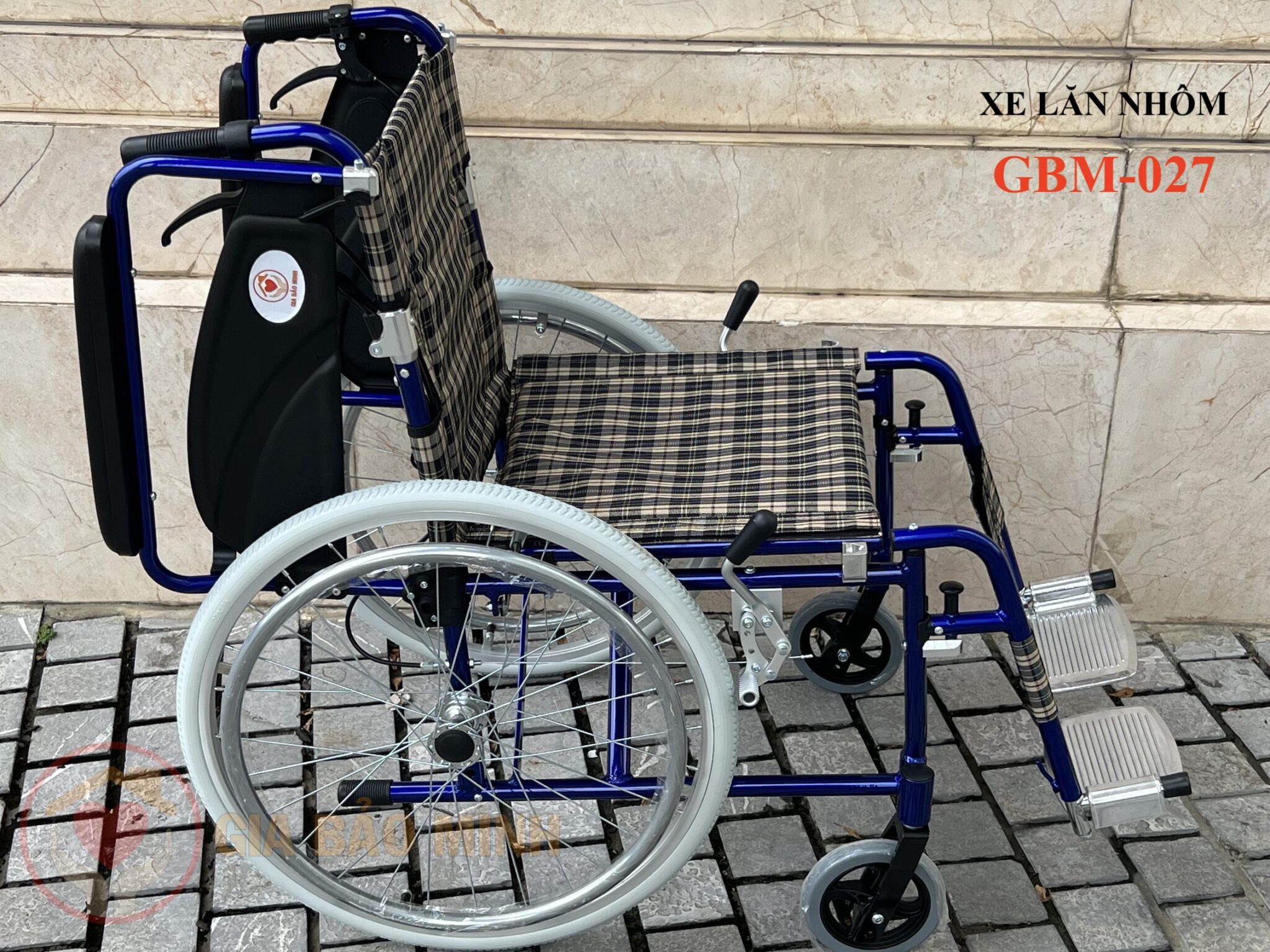 Xe Lăn Tay Nhôm Cao Cấp GBM-027