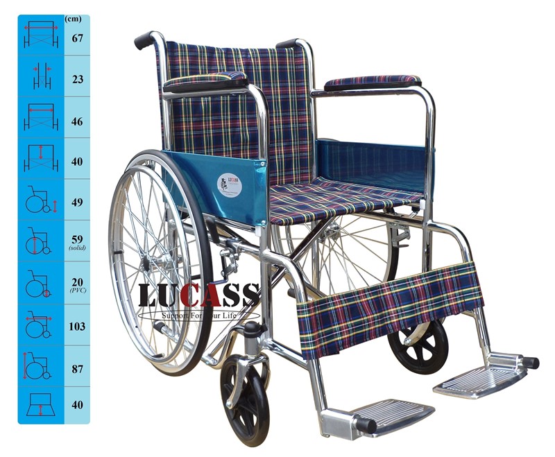 Xe Lăn Tay Vải Ca-rô Lucass X-97 (X97)