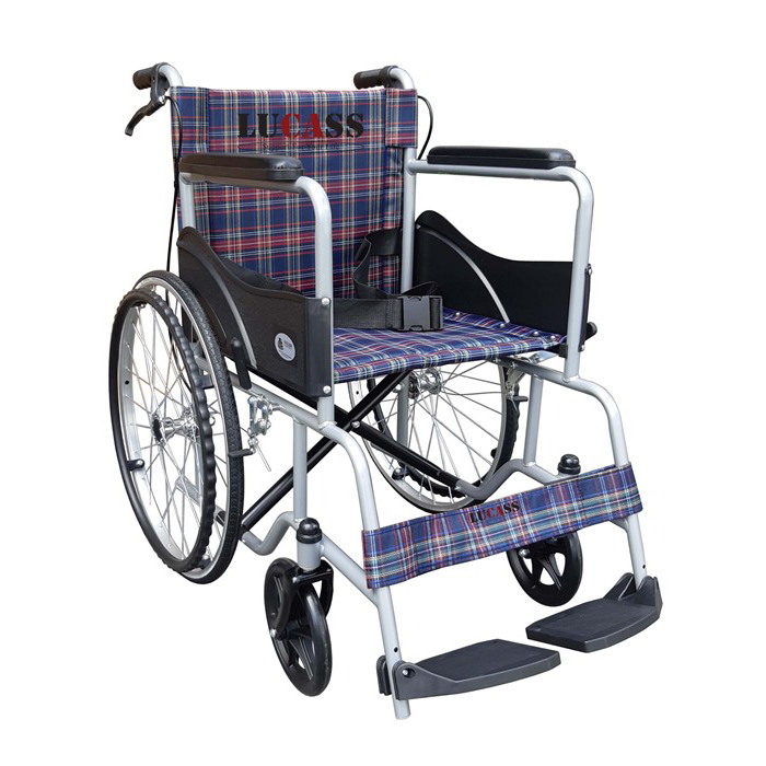 Xe Lăn Tay Vải Ca-rô, Khung Sơn, Có Thắng Lucass X-75 (X75)