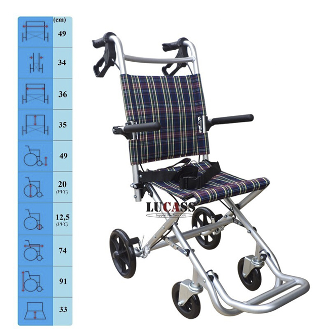 Xe Lăn Du Lịch Xách Tay, Bánh Nhỏ, Có Thể Gấp Gọn Lucass X-11 (X11)