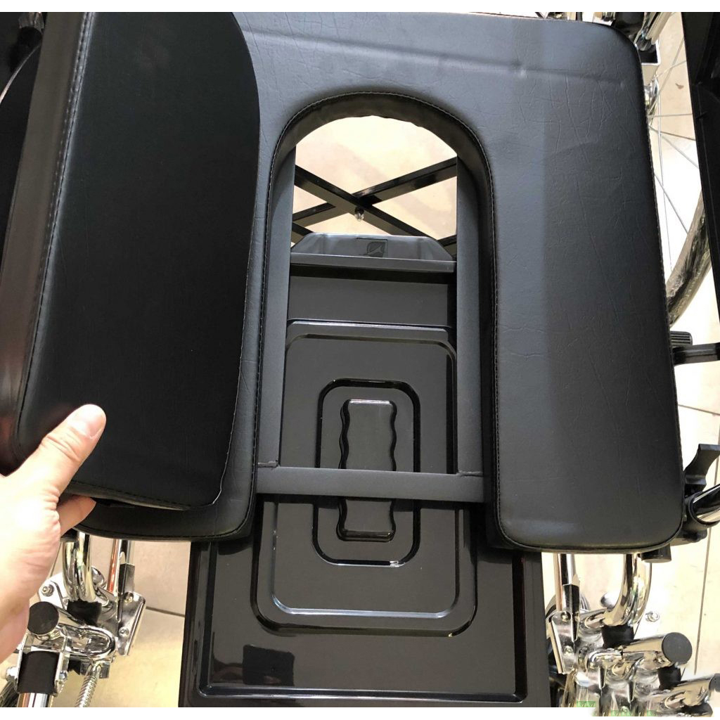 Xe Lăn Tay Có Bô Vệ Sinh, Đệm Simili Lucass X-8 (X8)