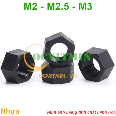 Đai Ốc Nhựa M2 M2.5 M3 Tán Nhựa Lục Giác