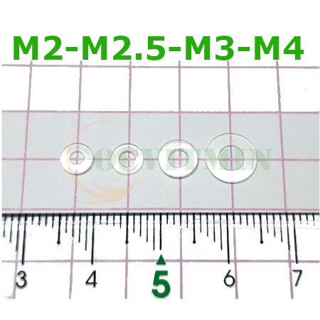 Vòng Đệm Nhựa Mỏng M2 M2.5 M3 M4 M5 M6 M8 M10 Long Đen
