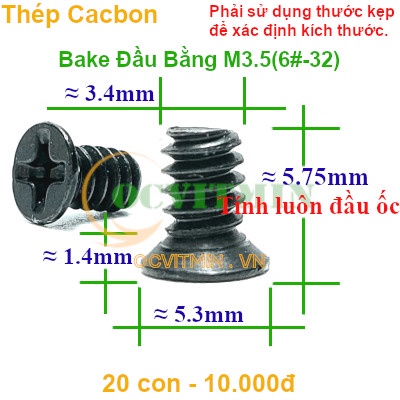 Ốc Vít M3.5(6#-32), Ốc Bắt Ổ Cứng HDD