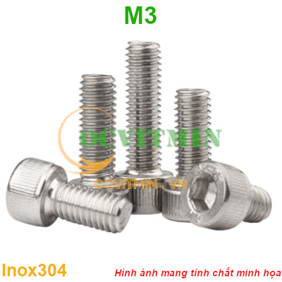 Ốc Lục Giác Đầu Trụ M3 Inox 304