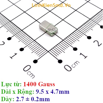 Nam Châm Đất Hiếm Hình Chữ Nhật Lực Hút Bình Thường Hút Sắt