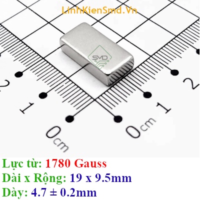 Nam Châm Đất Hiếm Hình Chữ Nhật Lực Hút Bình Thường Hút Sắt