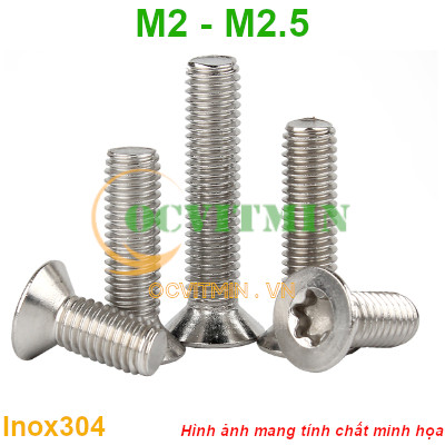 Ốc Lục Giác Bông M2 M2.5 Lục Giác Sao Inox 304