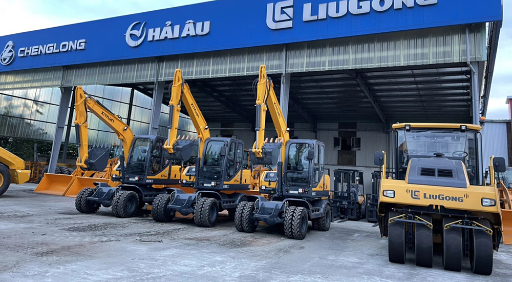 Máy xúc đào Hải Âu
