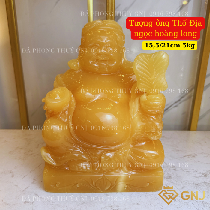 Tượng thần tài thổ địa, bộ tượng 3 ông thần tài đá ngọc hoàng long tự nhiên