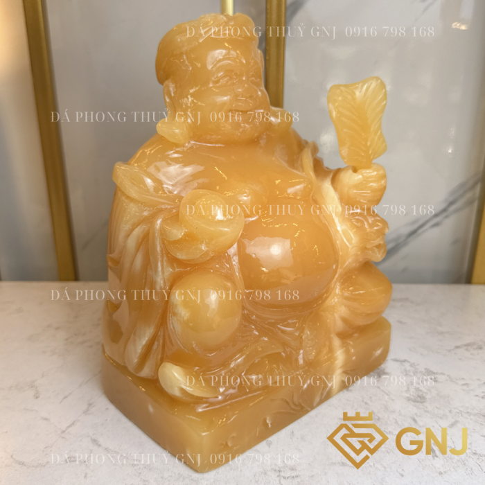 Tượng thần tài thổ địa, bộ tượng 3 ông thần tài đá ngọc hoàng long tự nhiên