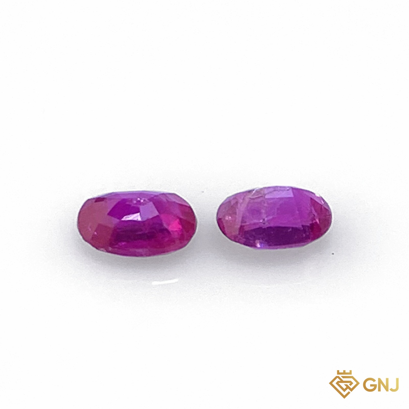 Cặp đá ruby tự nhiên 0,54ct (2 viên) — mặt sau