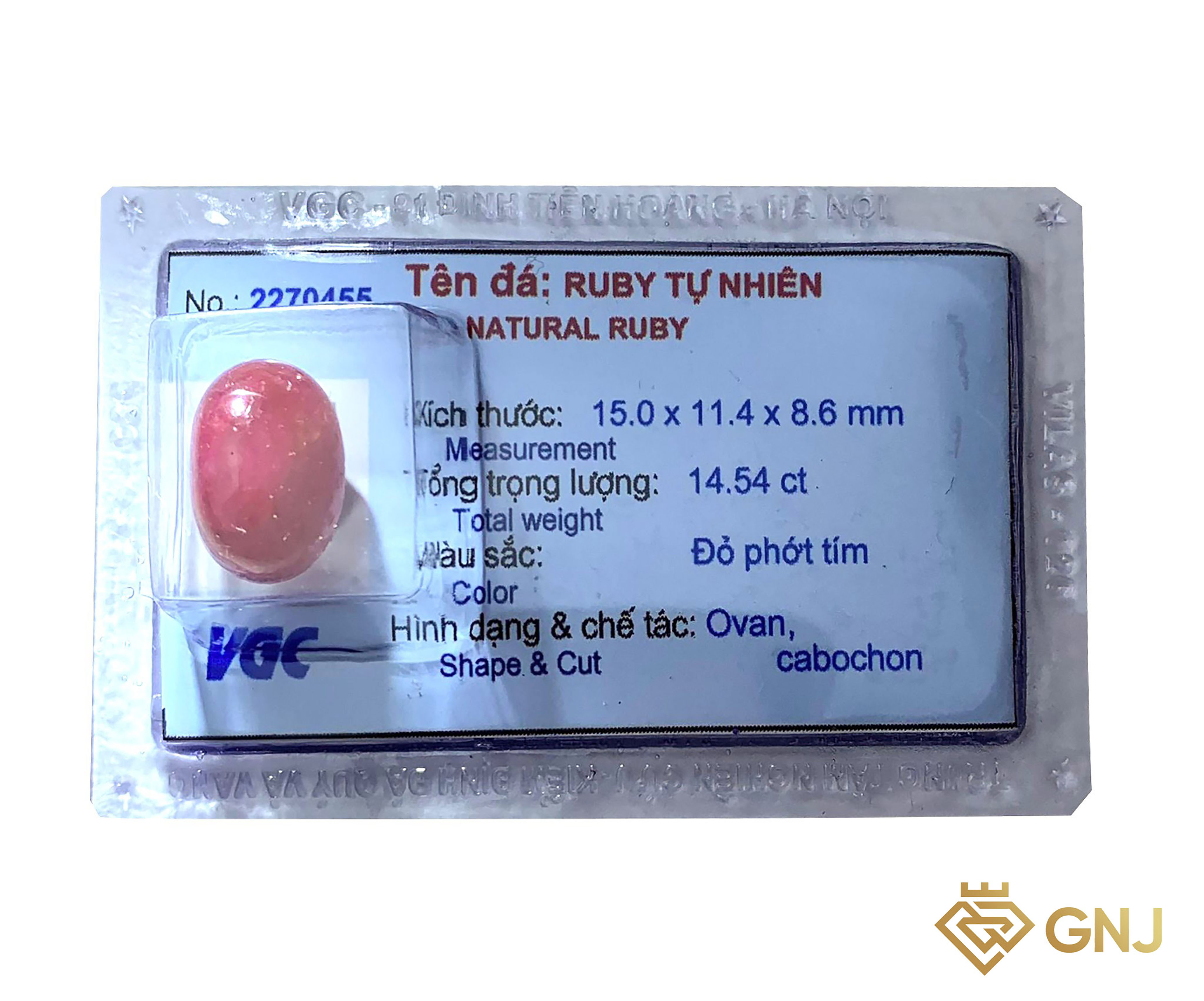 Đá ruby đỏ tự nhiên Yên Bái Phú Quý
