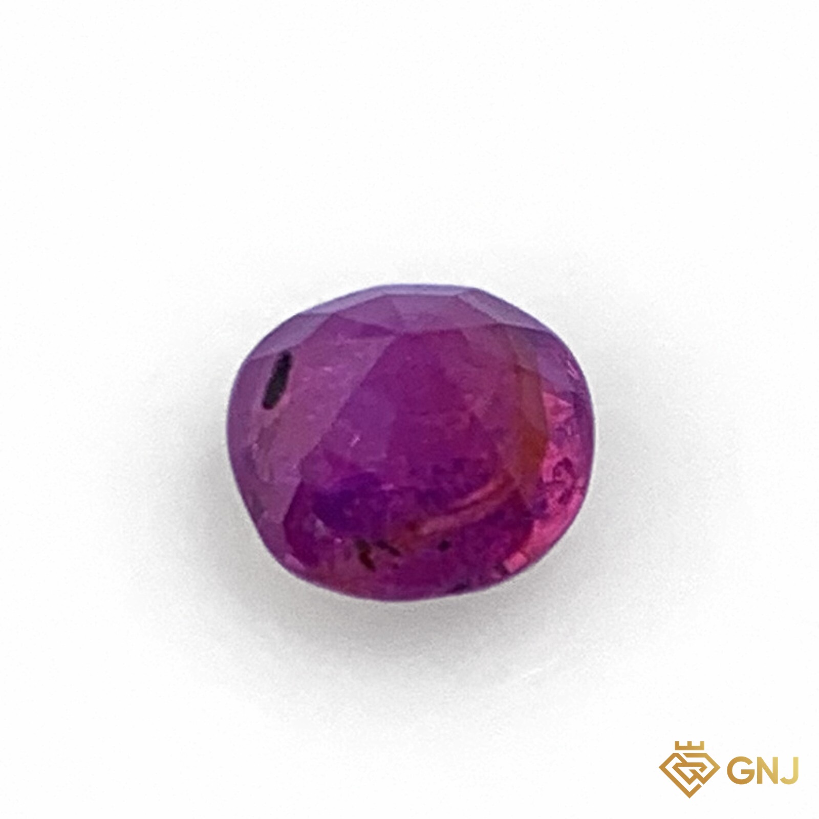 Đá ruby tự nhiên 0,61ct — mặt sau