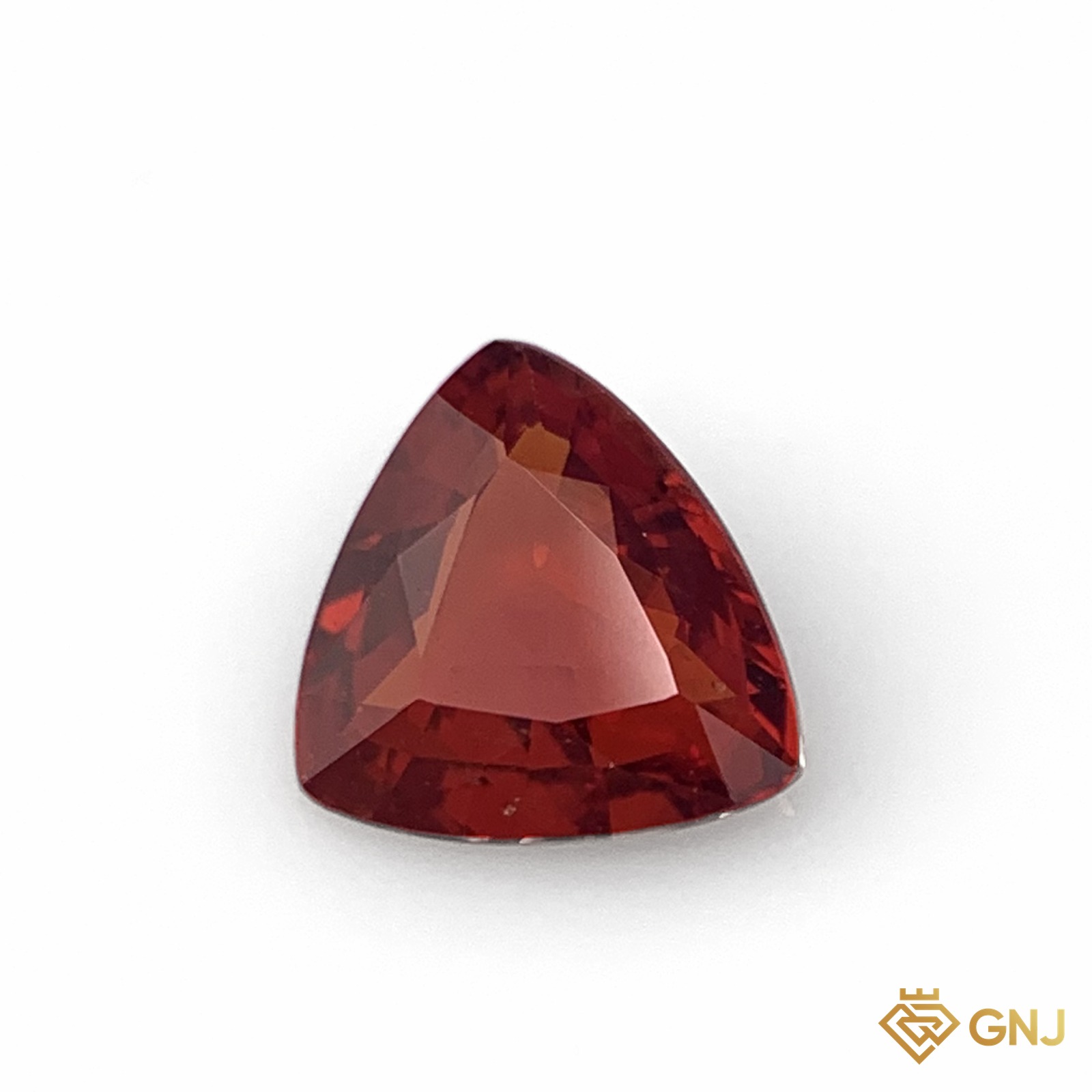 Đá sapphire đỏ cam tự nhiên 1,65ct - mặt trước