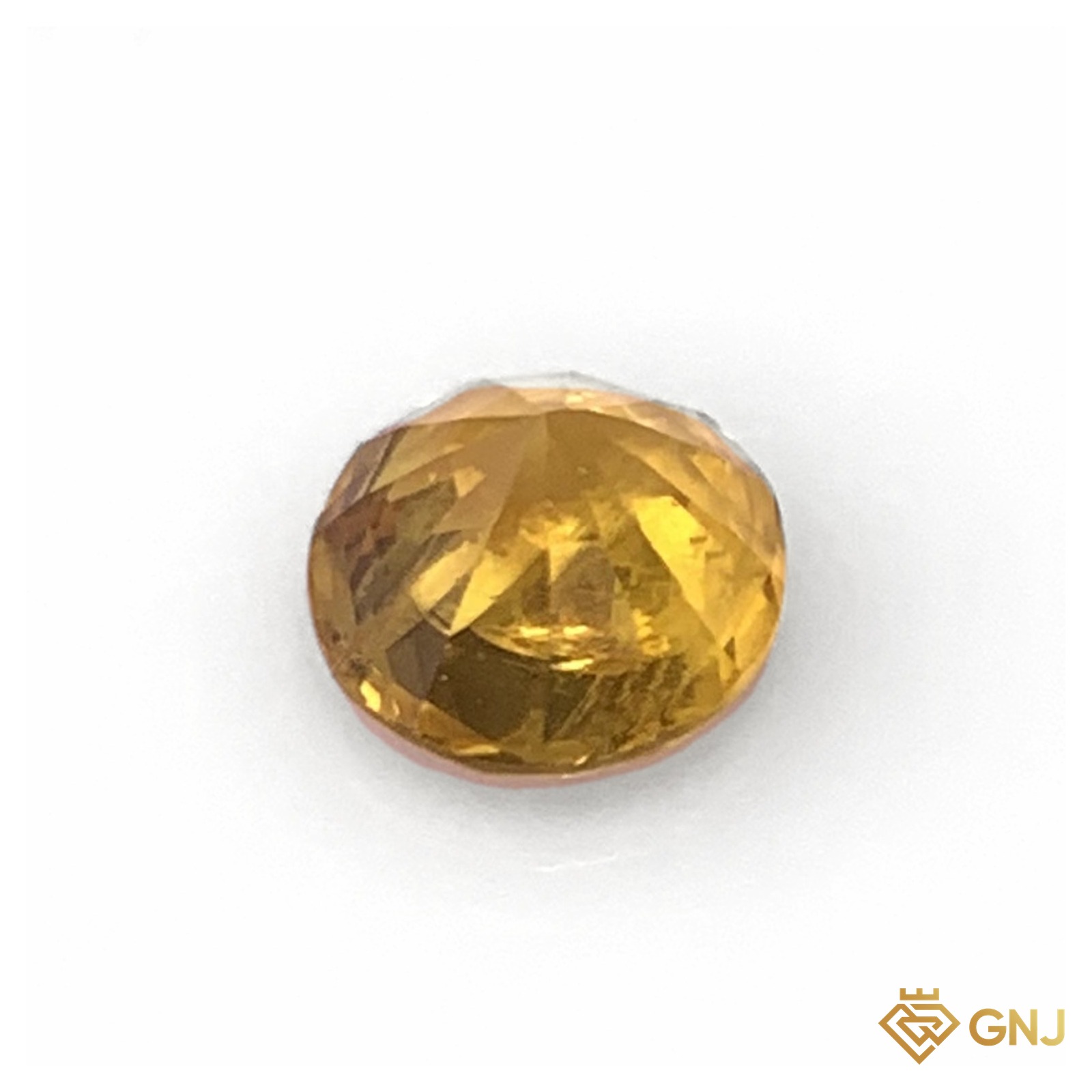 Đá sapphire vàng chanh tự nhiên 0,79ct - mặt sau