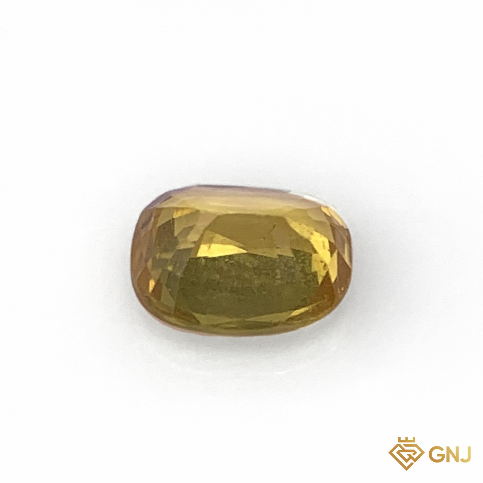 Đá sapphire vàng chanh tự nhiên 1,21ct - mặt sau