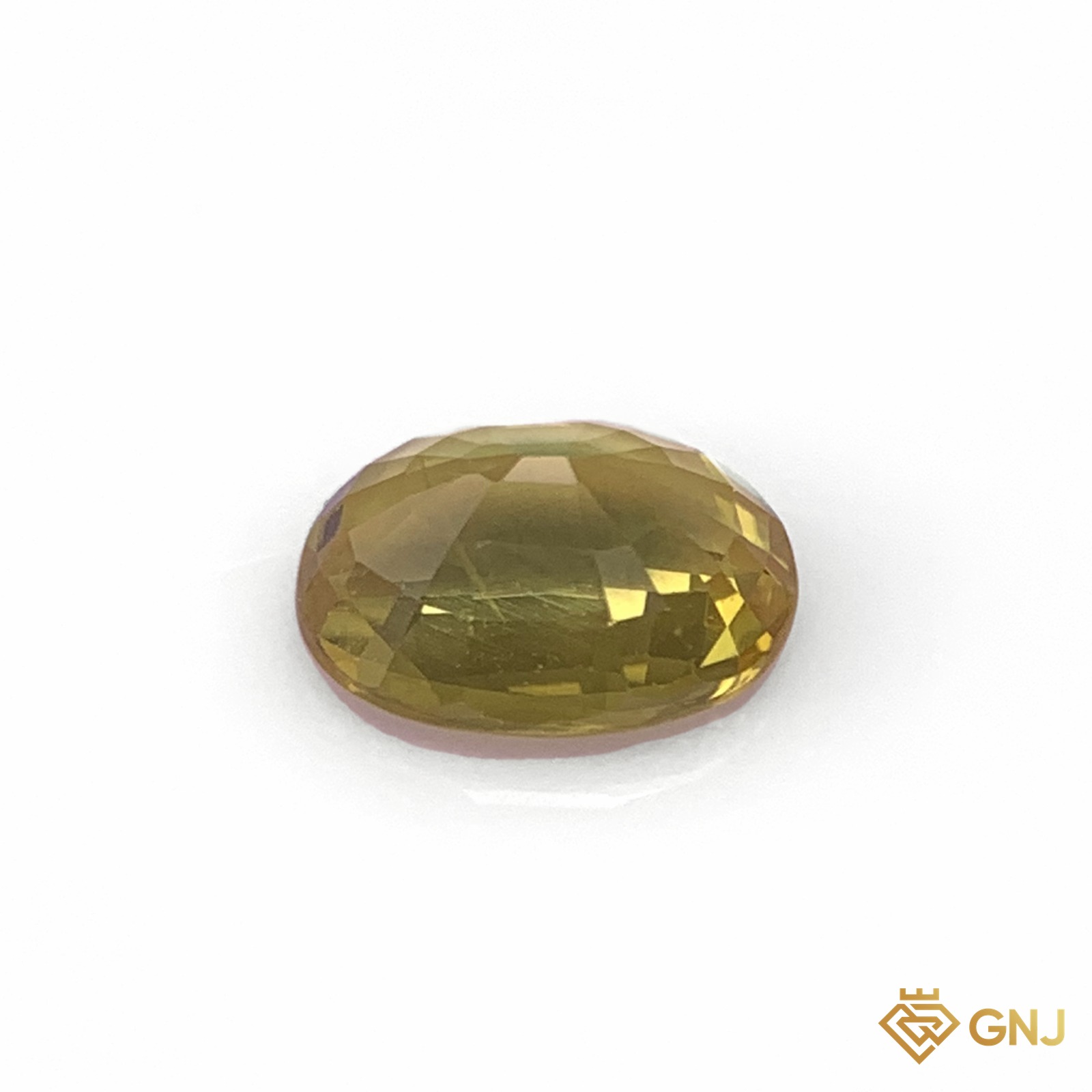Đá sapphire vàng chanh tự nhiên 1,89ct - mặt sau