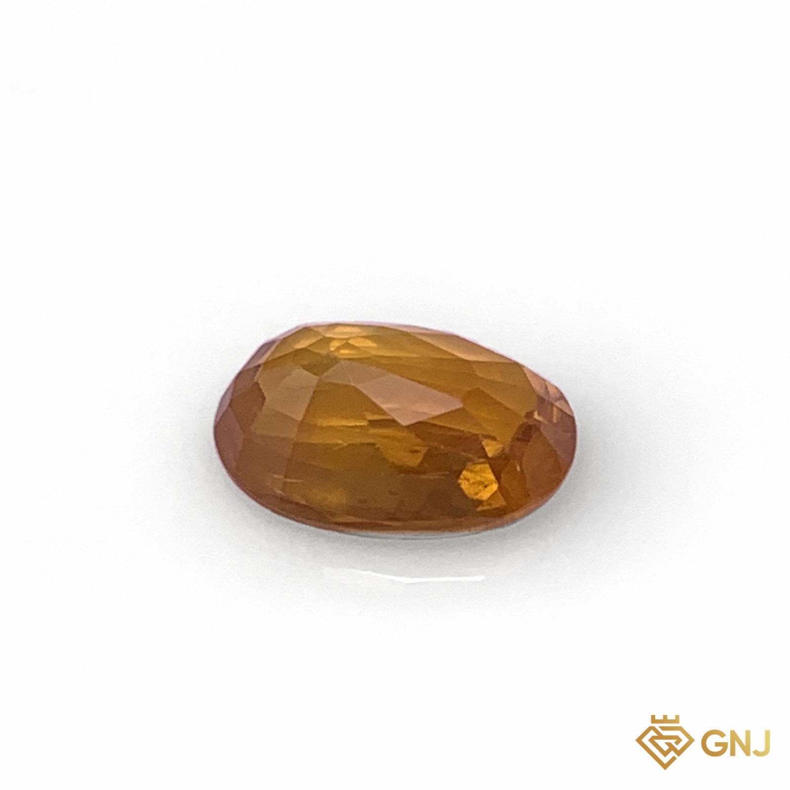 Đá sapphire vàng mật ong tự nhiên 1,2ct - mặt sau