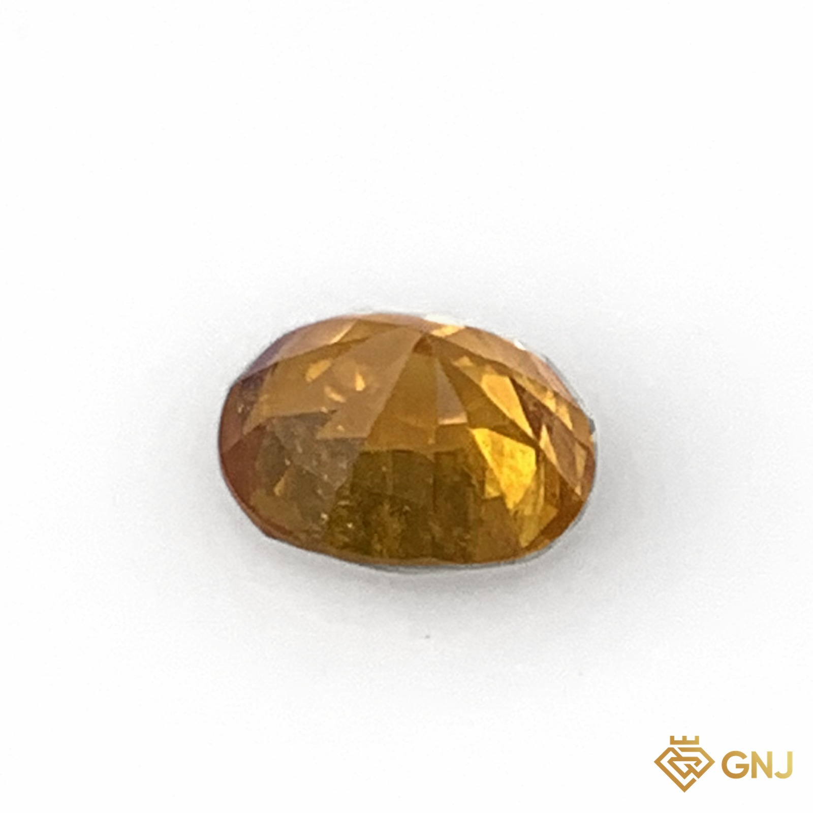 Đá sapphire vàng mật ong tự nhiên 1,55ct - mặt sau