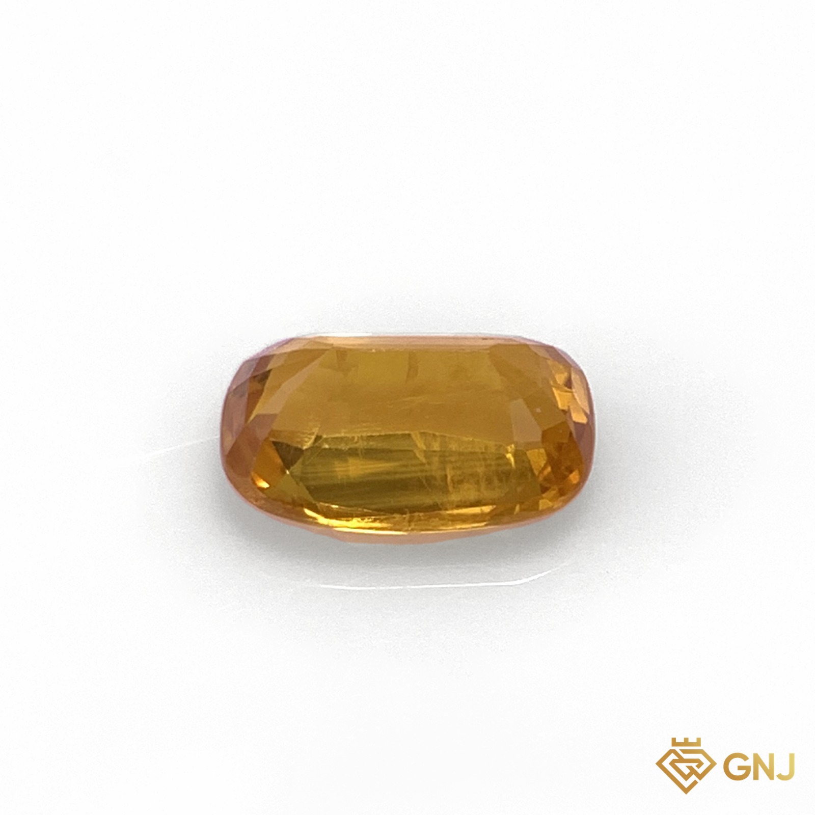 Đá sapphire vàng mật ong tự nhiên 1,68ct - mặt sau