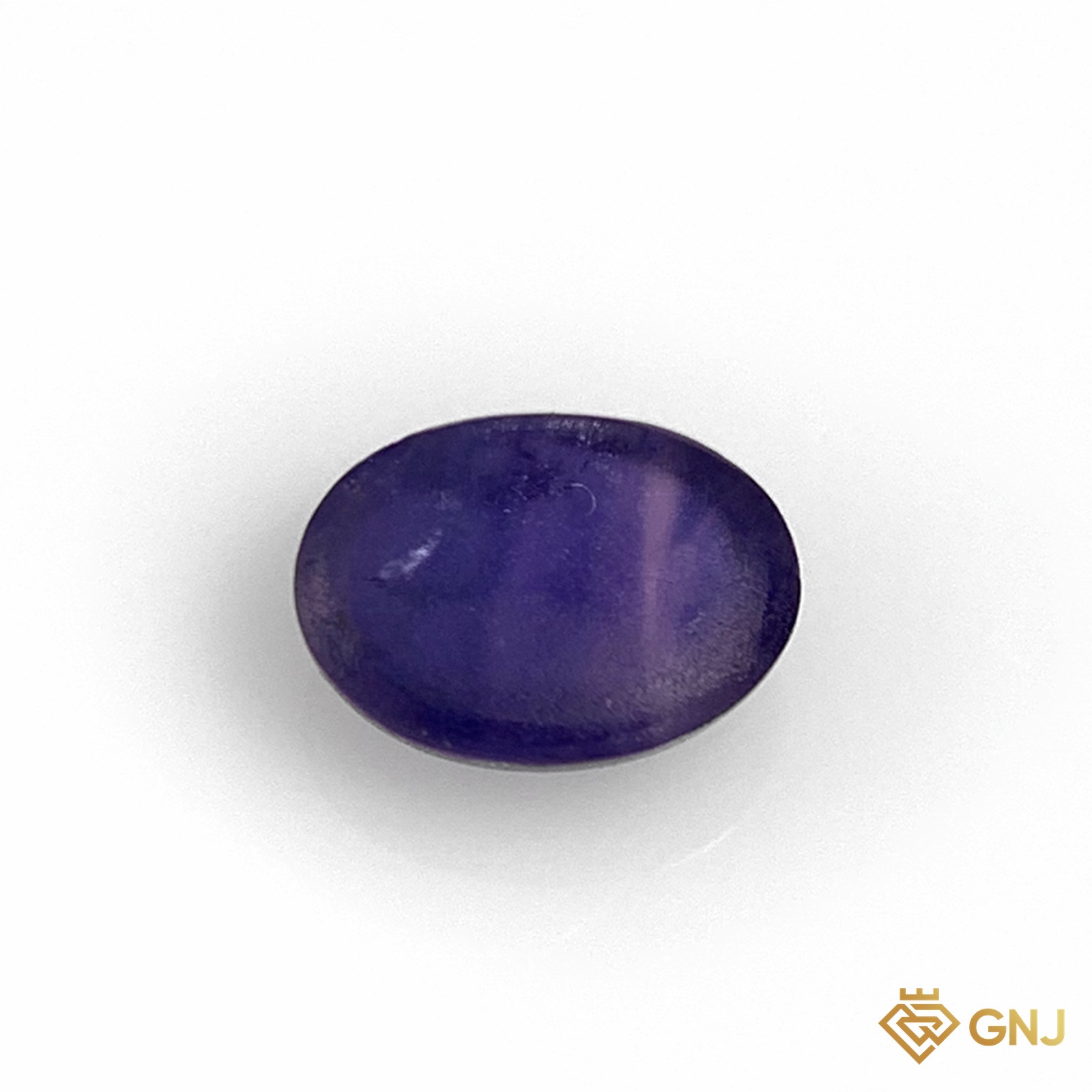Đá sapphire xanh dương phớt tím tự nhiên 0,72ct - mặt sau