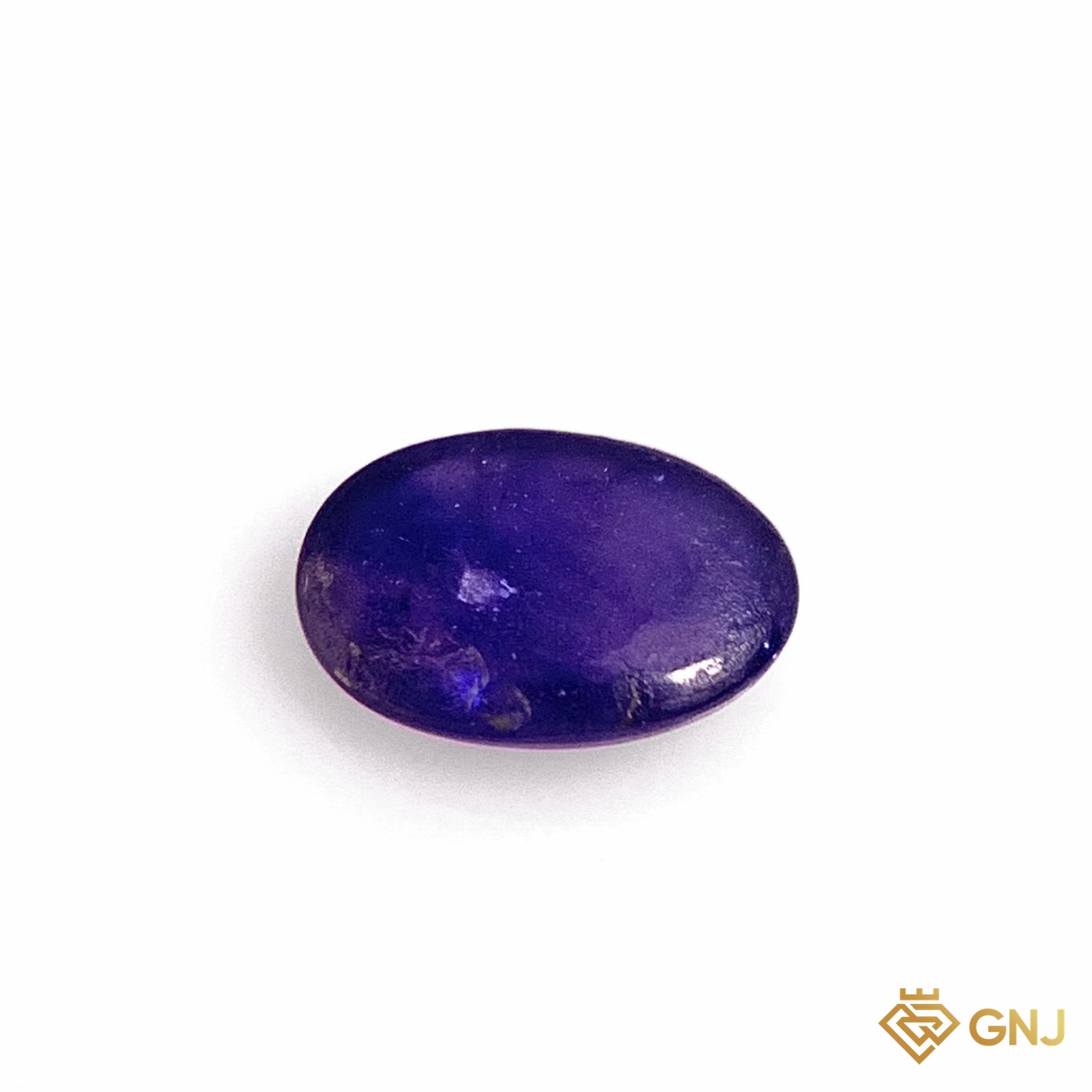 Đá sapphire xanh dương phớt tím tự nhiên 0,86ct - mặt sau