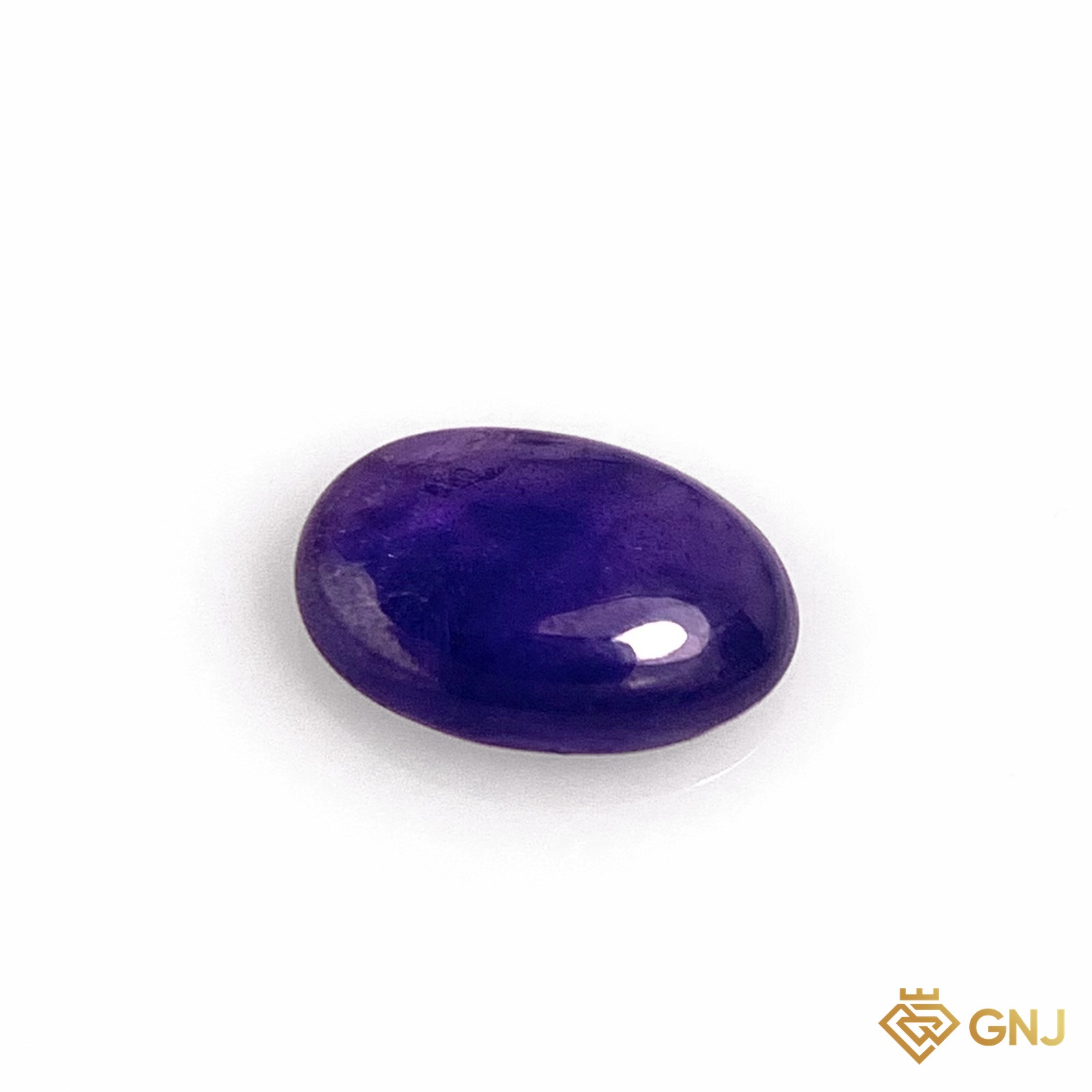 Đá sapphire xanh dương phớt tím tự nhiên 0,86ct - mặt trước
