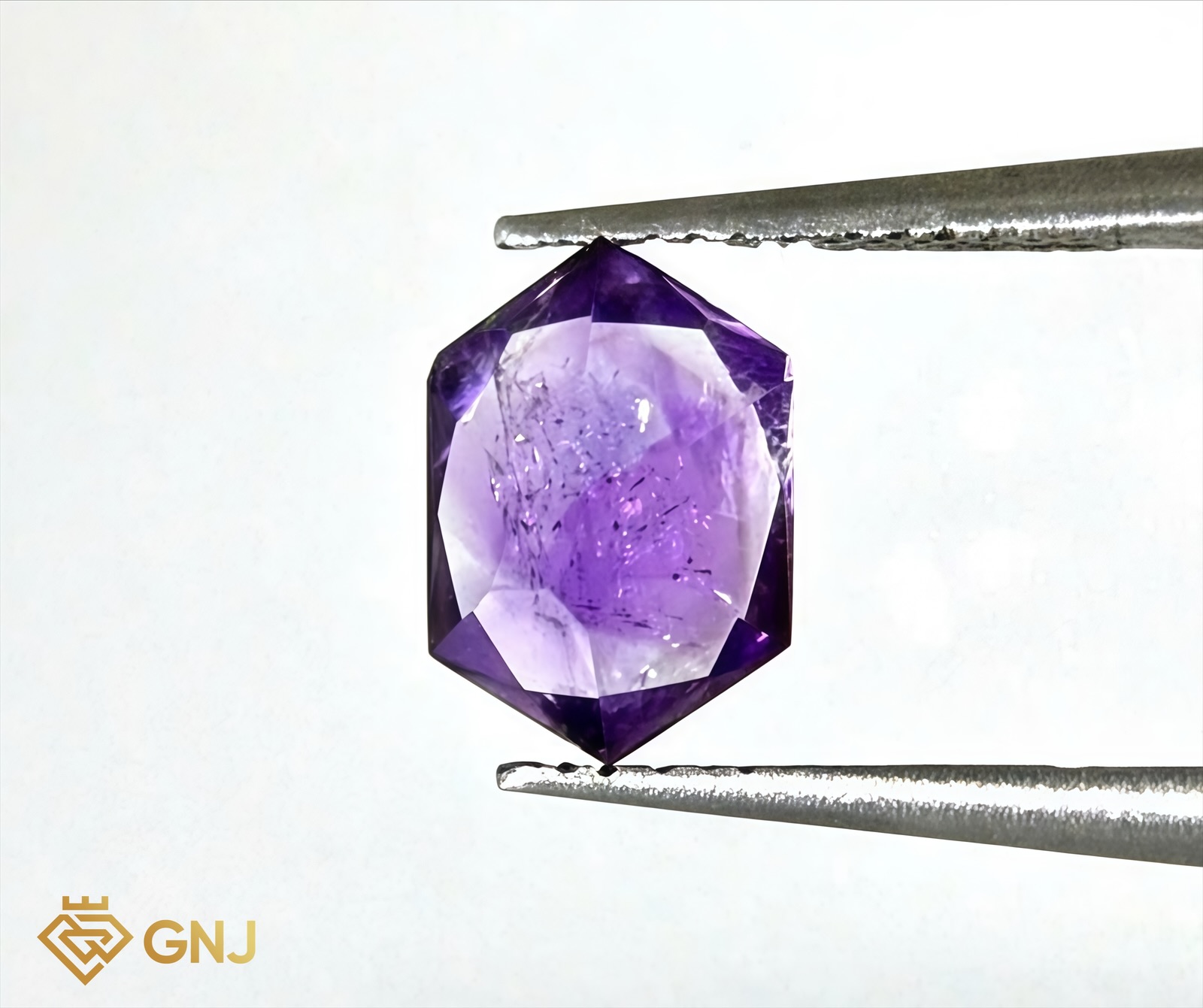 Đá Amethyst Tự Nhiên 1.4ct — Facet — mặt bên