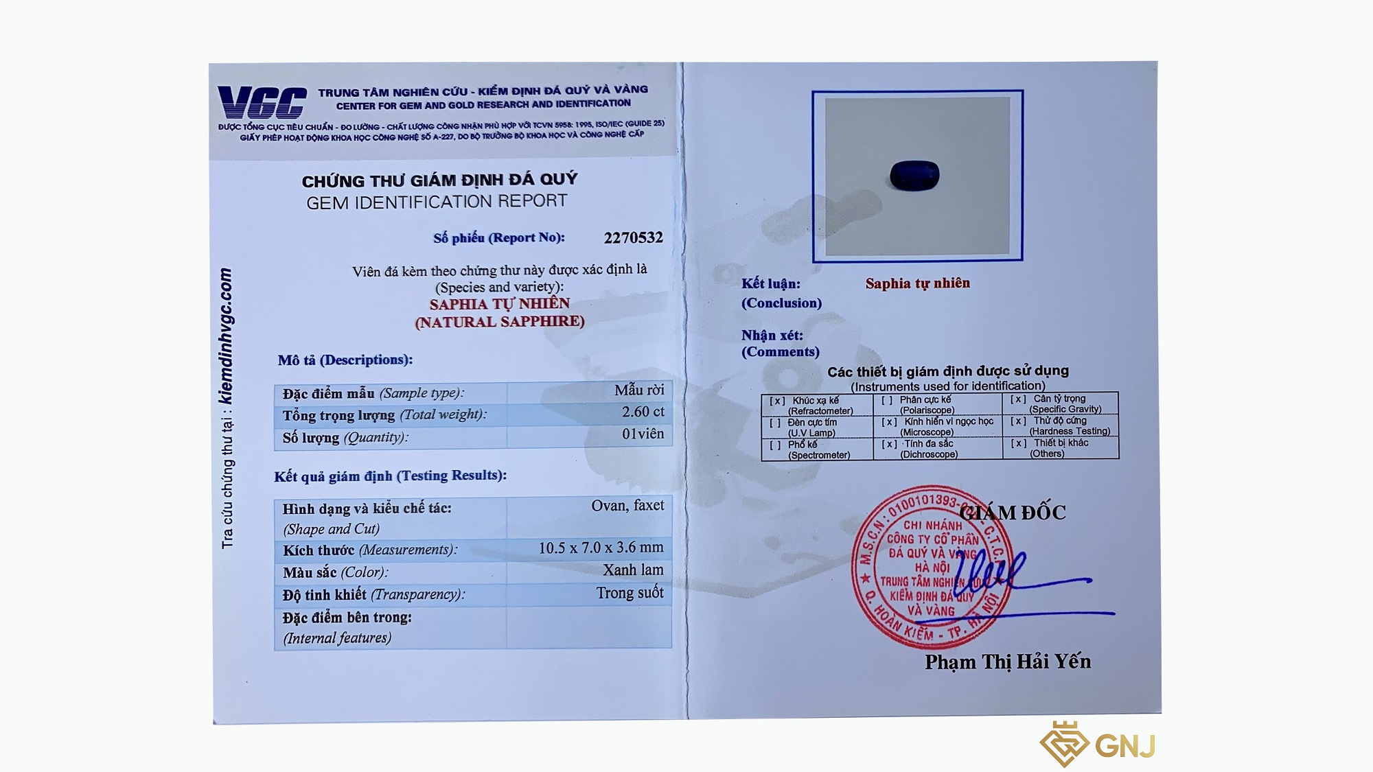 Đá Sapphire xanh Lục Yên