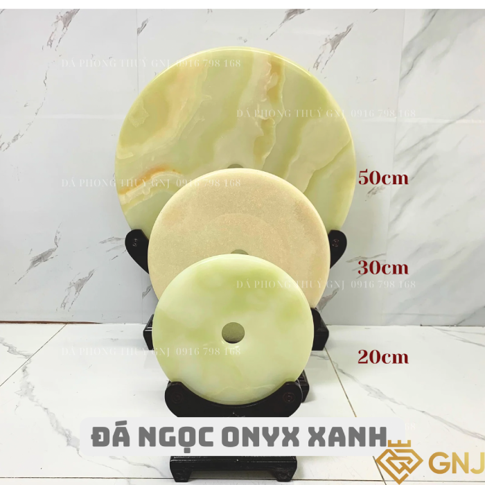 Đồng Điếu Đá Onyx Xanh Tự Nhiên