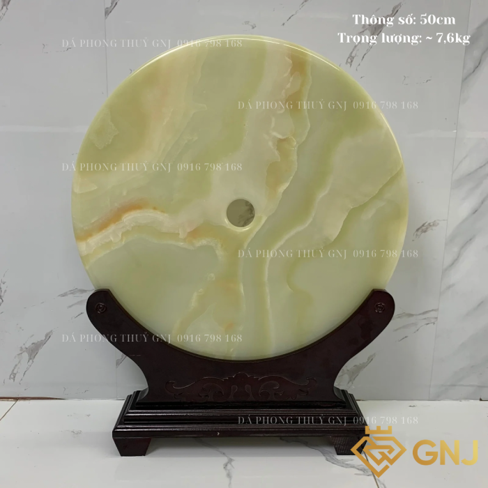 Đồng Điếu Đá Onyx Xanh Tự Nhiên