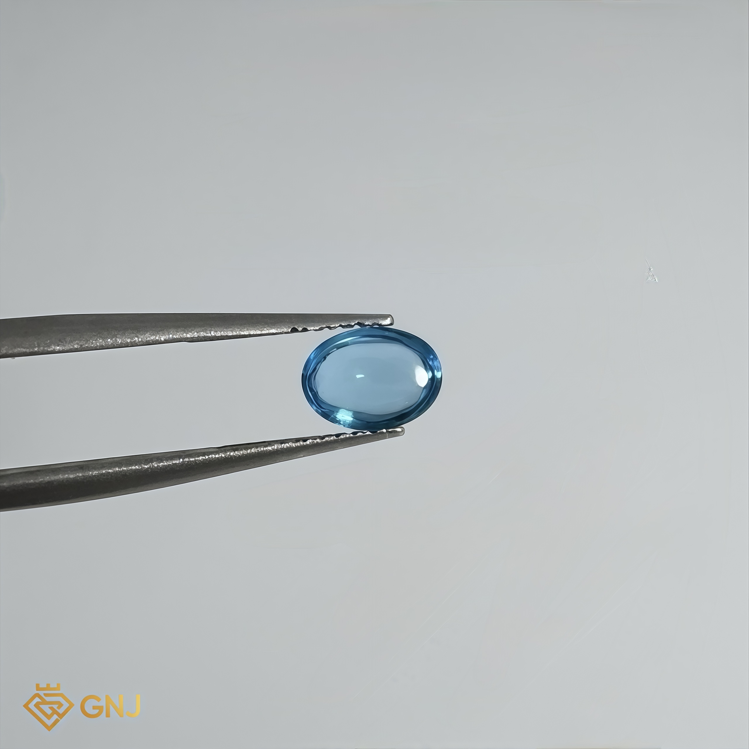 Đá Topaz Xanh Tự Nhiên 1.1ct — 5.1x3.2mm — mặt bên