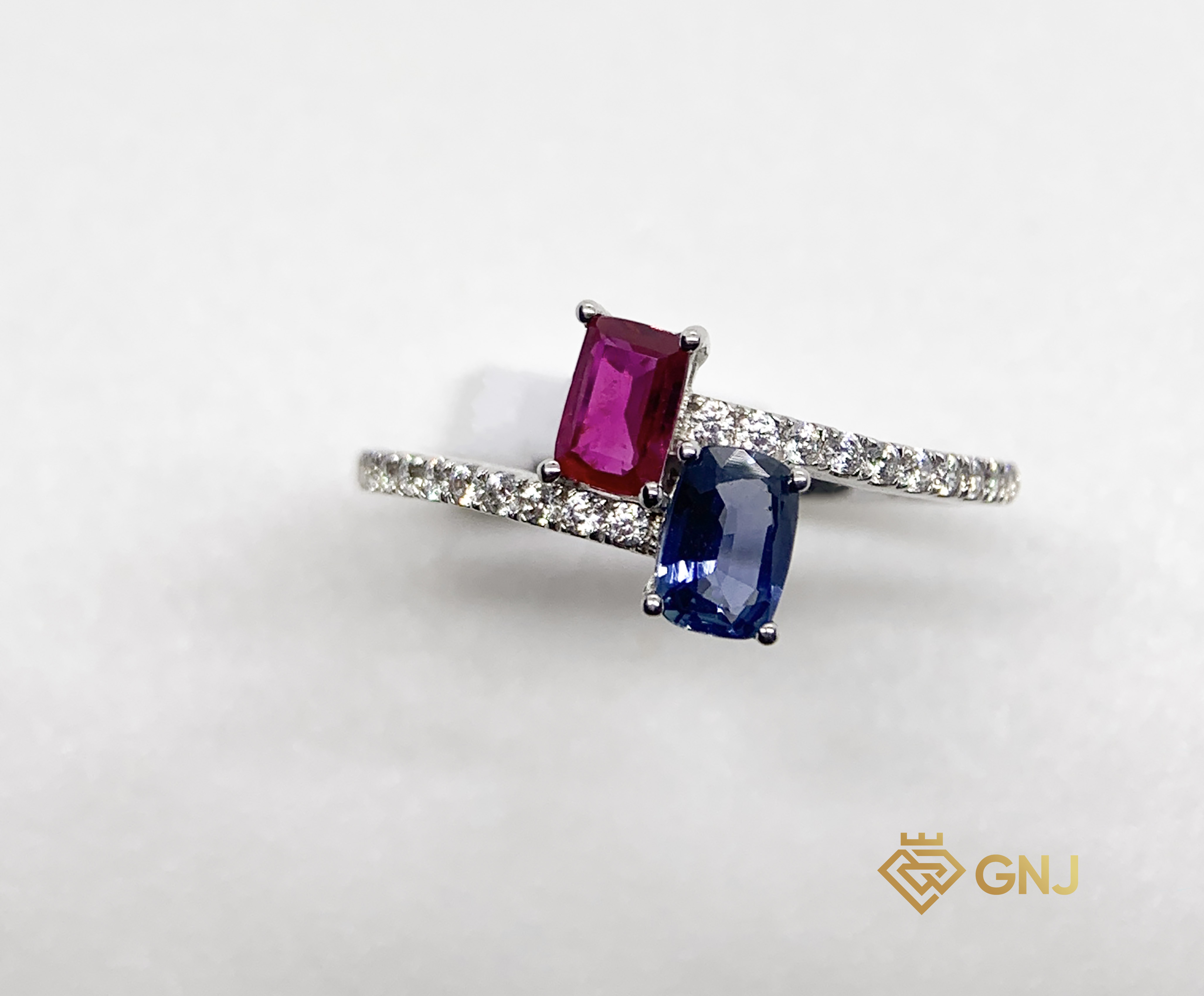 Nhẫn Phú Quý Ruby Sapphire Thiên Nhiên