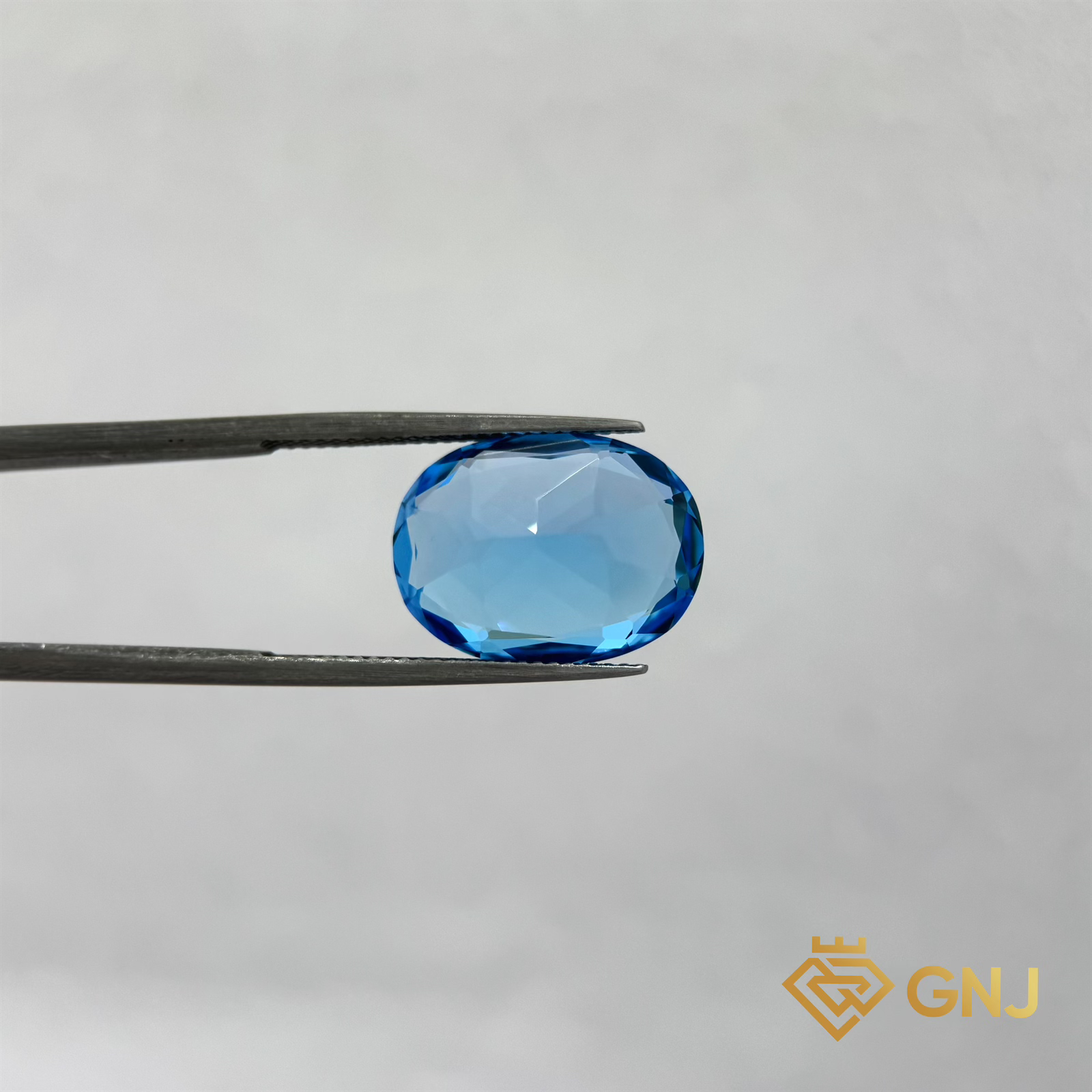 Đá Topaz Xanh Tự Nhiên Xanh Dương 15ct — chi tiết đá