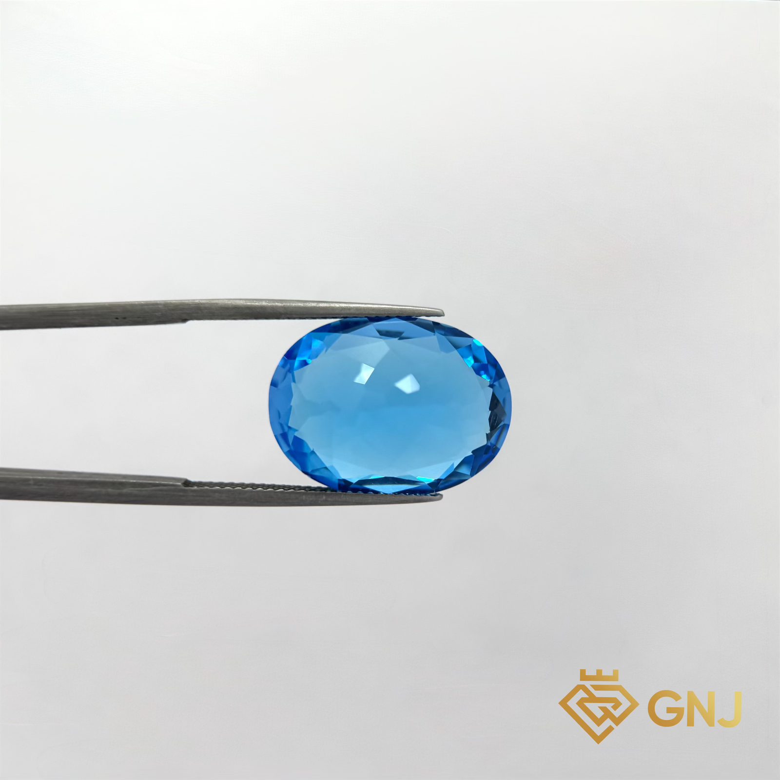 Đá Topaz Xanh Tự Nhiên Xanh Dương 23ct — chi tiết đá