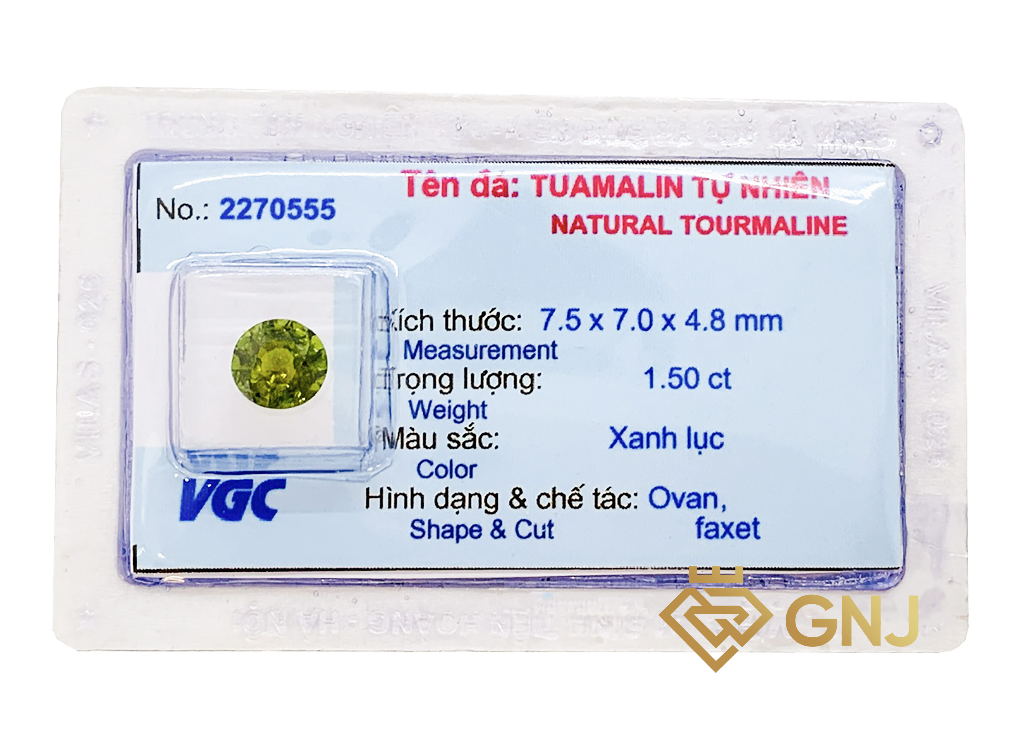Đá Tourmaline xanh lục Tài Lộc