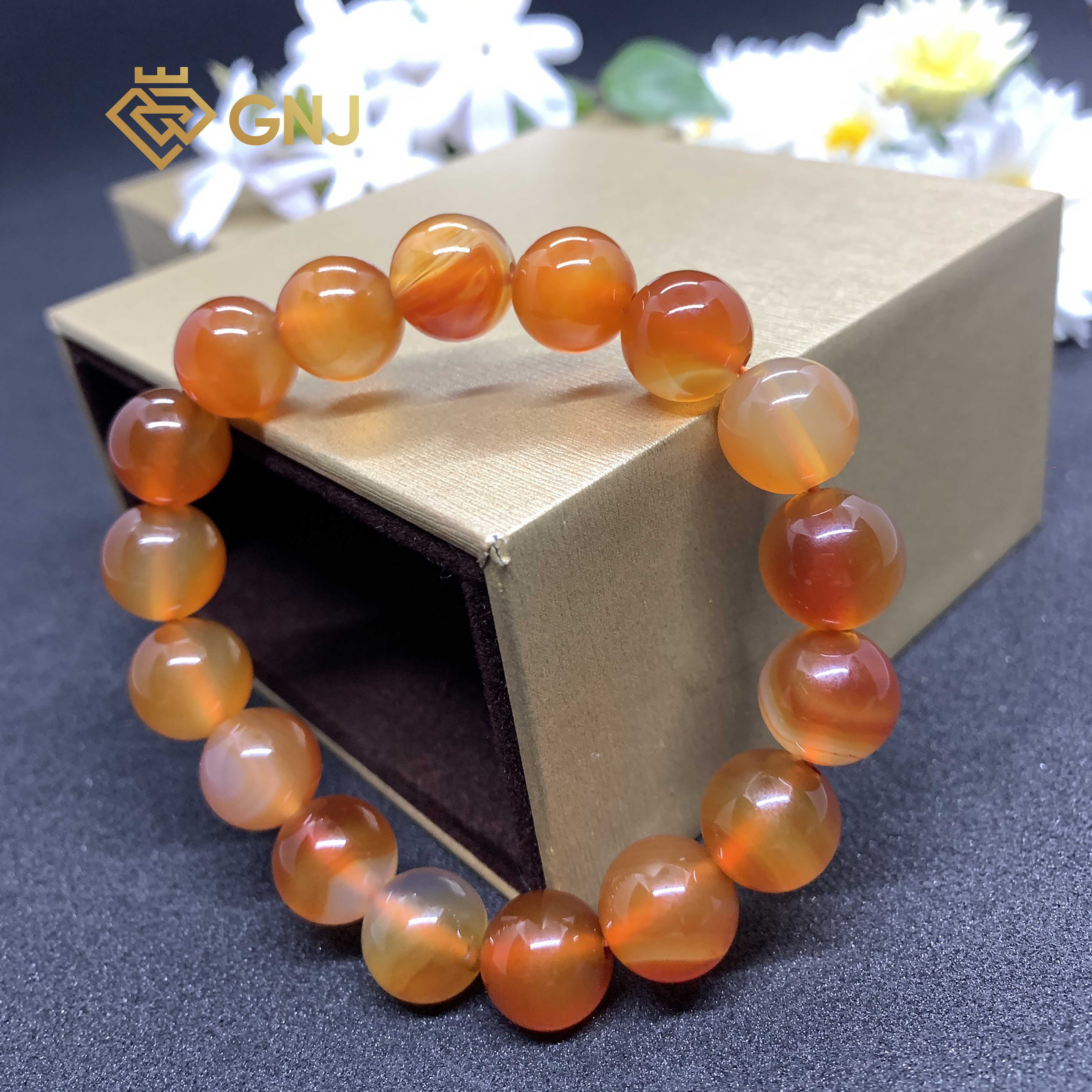 Vòng Tay Phong Thủy Mã Não Phát Lộc