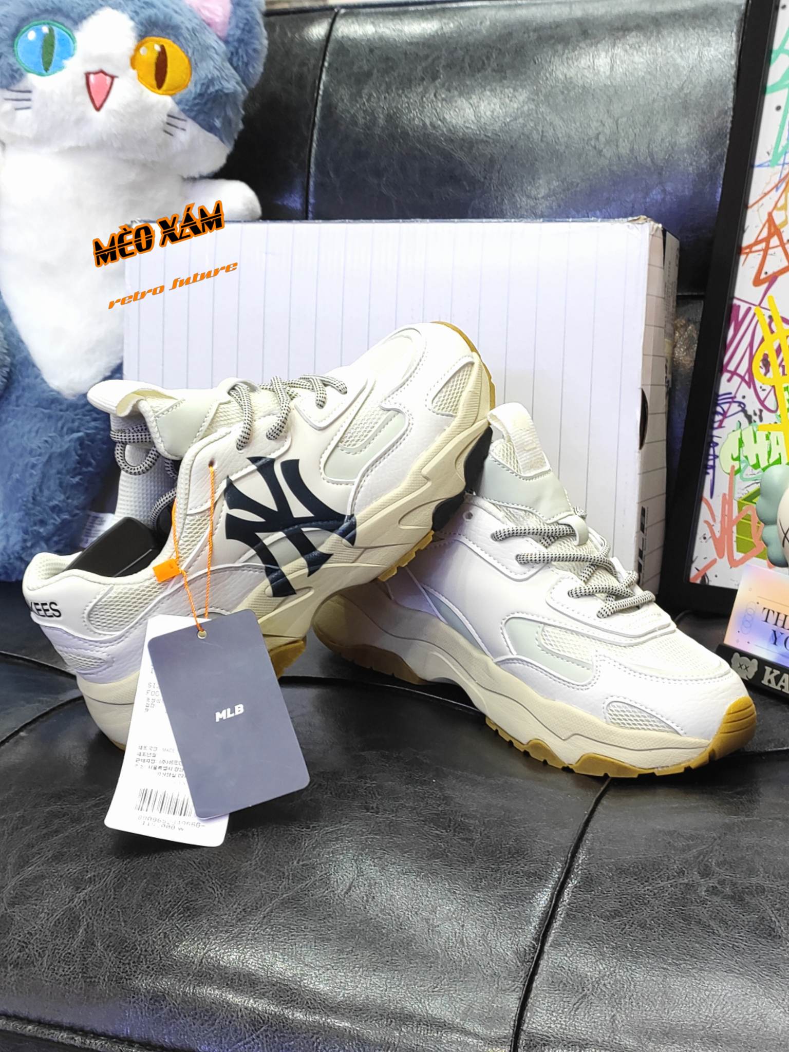 Giày MLB NY Chunky Linner Đen 11 Shop Giày MLB NY REP 11